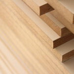 MDF wood boards in the carpentry